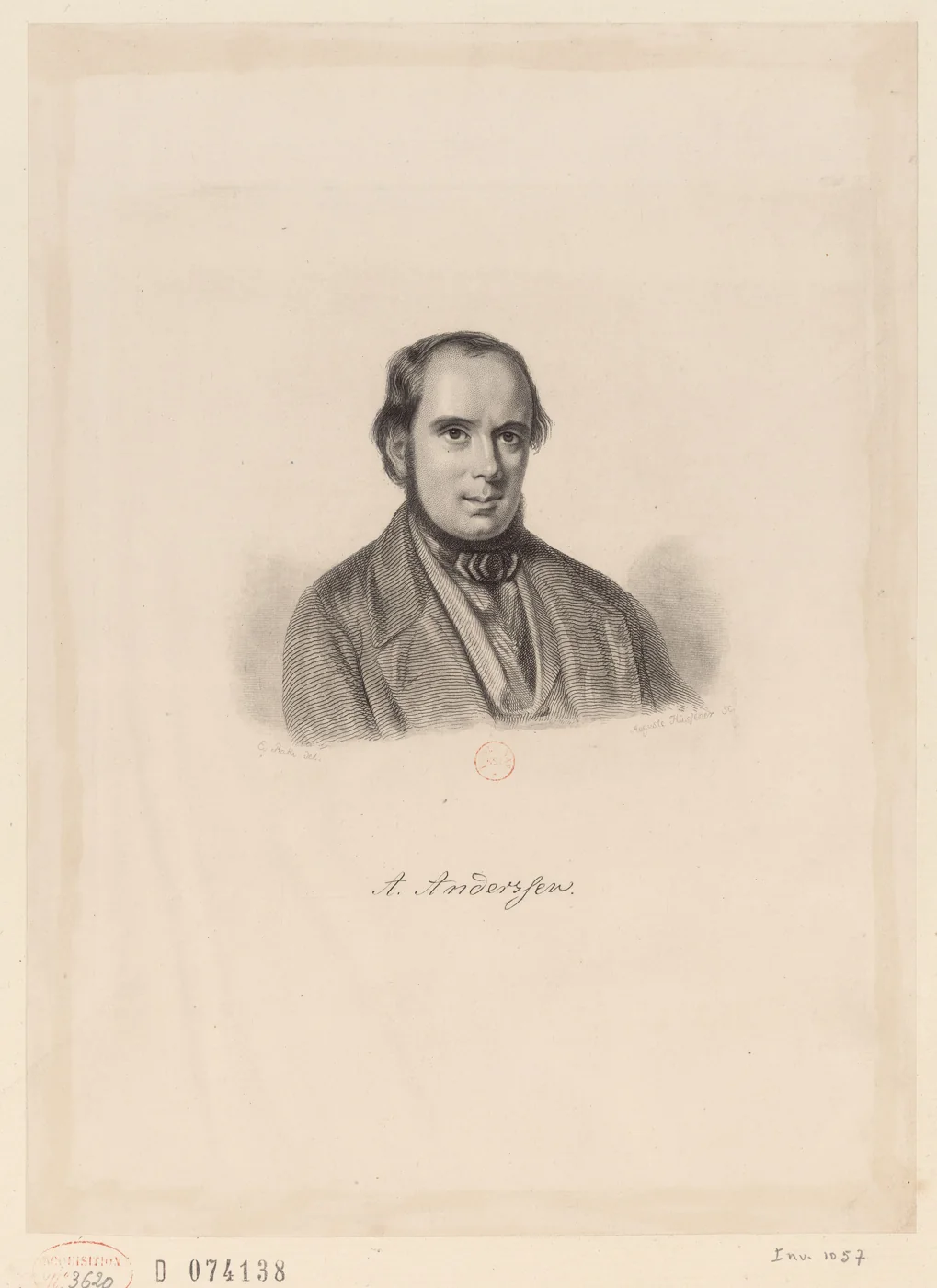Portrait of German chess master Adolf Anderssen