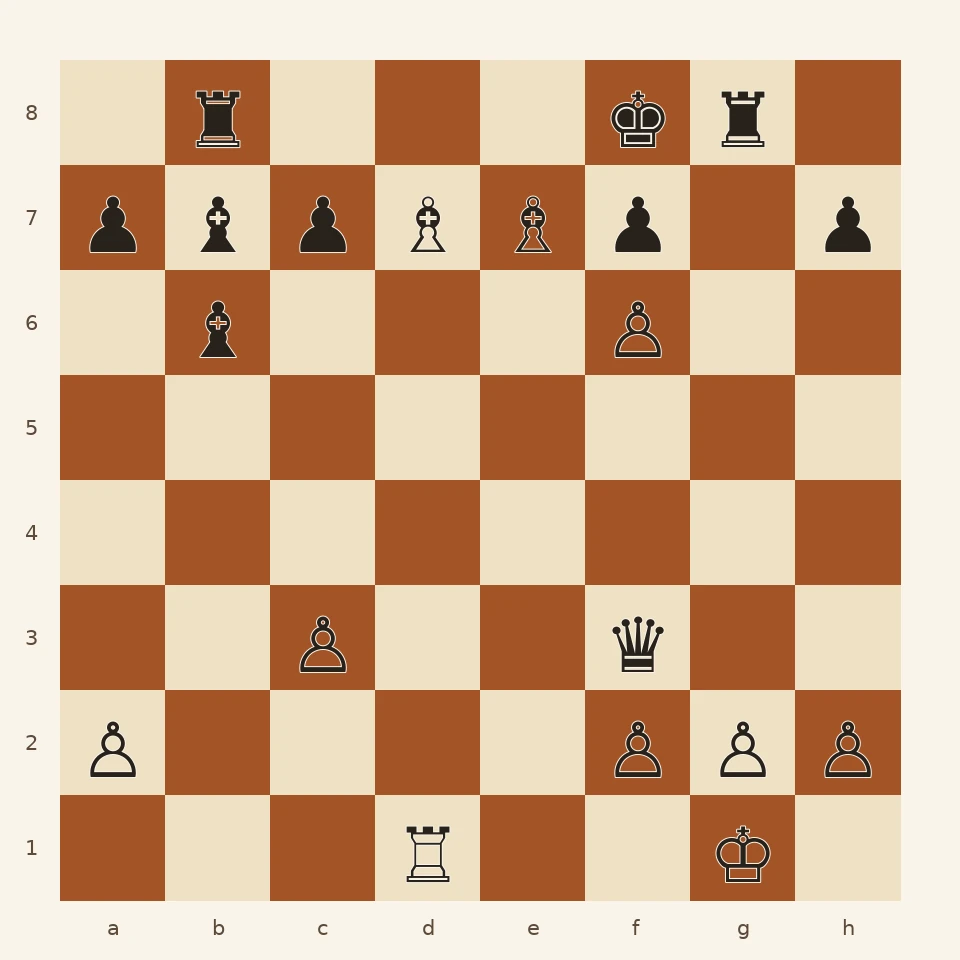 Final chess position after Anderssen plays 24 Bxe7 checkmate